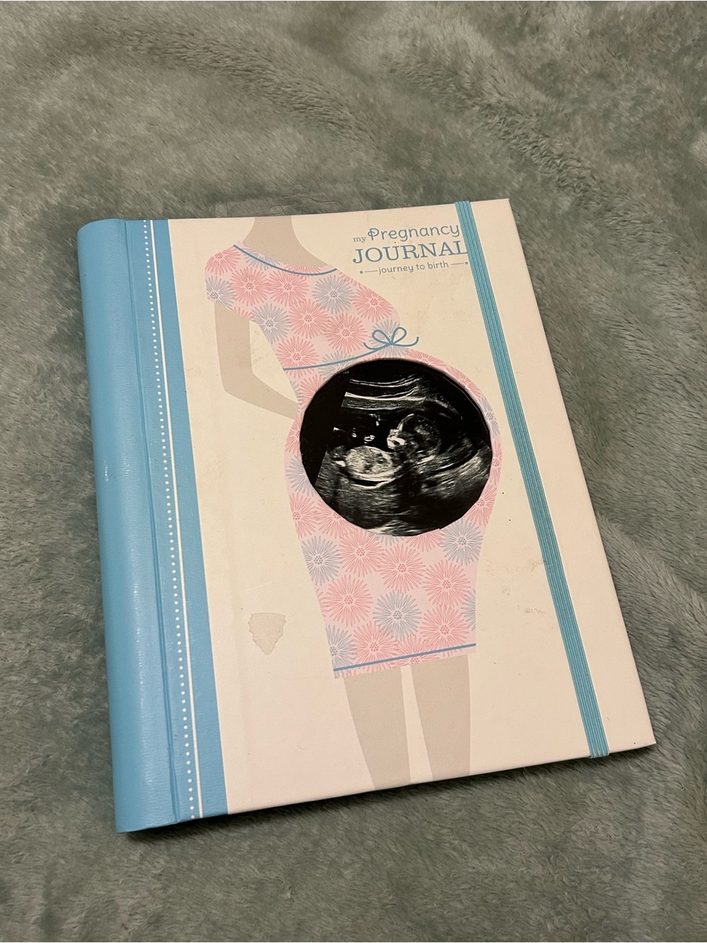 Pearhead Pregnancy Journal - Pink & Blue Floral Cover